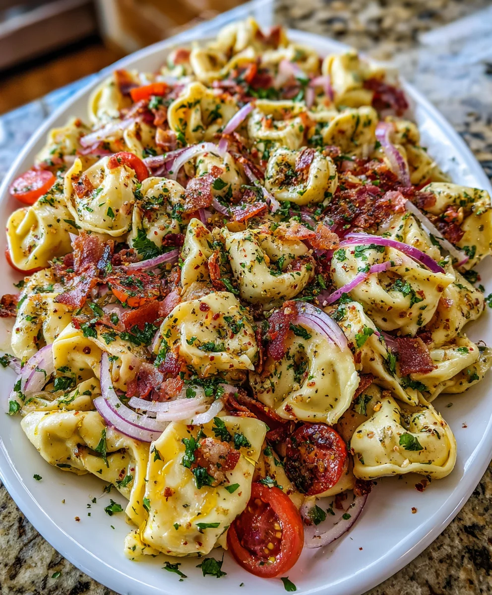 Fresh Grinder Tortellini Salad – Zesty, Creamy & Bursting with Flavor!