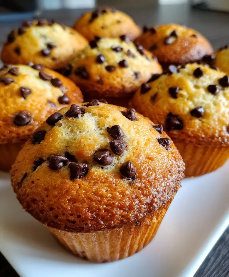 Chocolate Chip Mini Muffins – Soft, Sweet & Perfectly Poppable!
