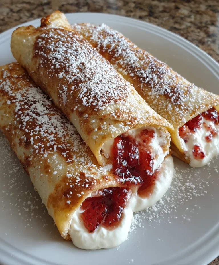 Strawberry Cheesecake Chimichangas – Crispy, Creamy & Bursting with Sweet Berry Bliss!