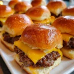 Cheeseburger Sliders – Juicy, Cheesy & Party-Perfect Bites!