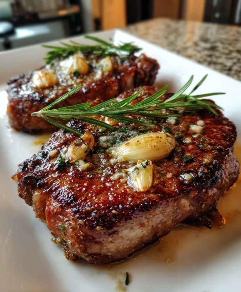 Classic Garlic Butter Ribeye Steak – Juicy, Tender & Restaurant-Worthy Flavor!