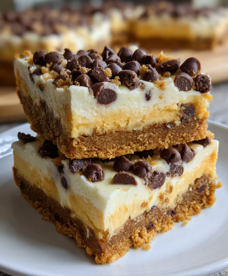 Chocolate Chip Cookie Dough Bars – Soft, Sweet & No-Bake Heaven!