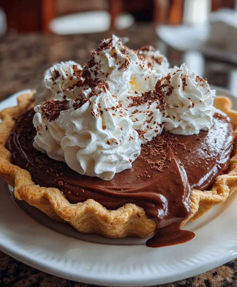Old-Fashioned Chocolate Pie – Silky, Rich & Timelessly Delicious!