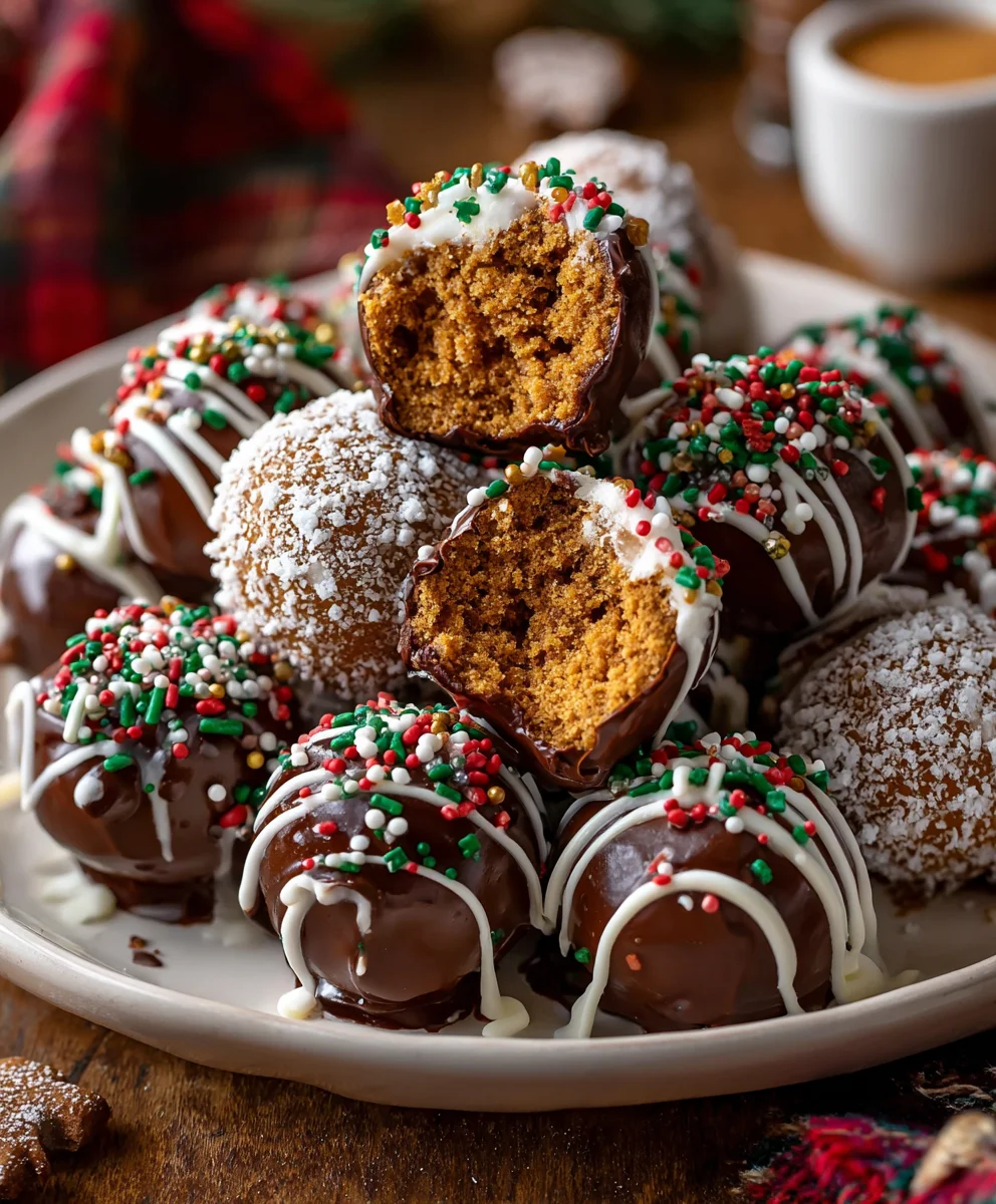 Christmas Gingerbread Truffles – Cozy, Spiced & Melt-In-Your-Mouth Festive Bliss!