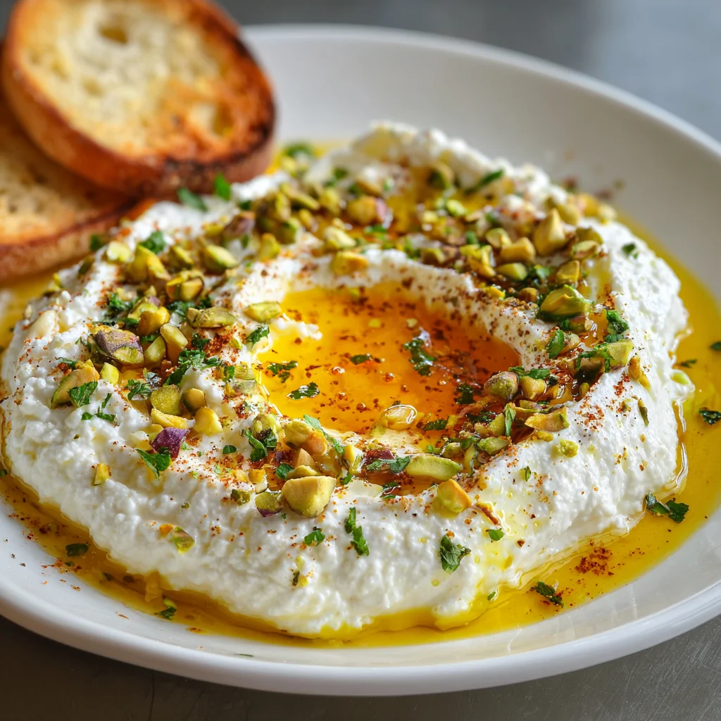 Creamy Whipped Feta with Honey Dip – Savory, Sweet & Irresistibly Smooth!