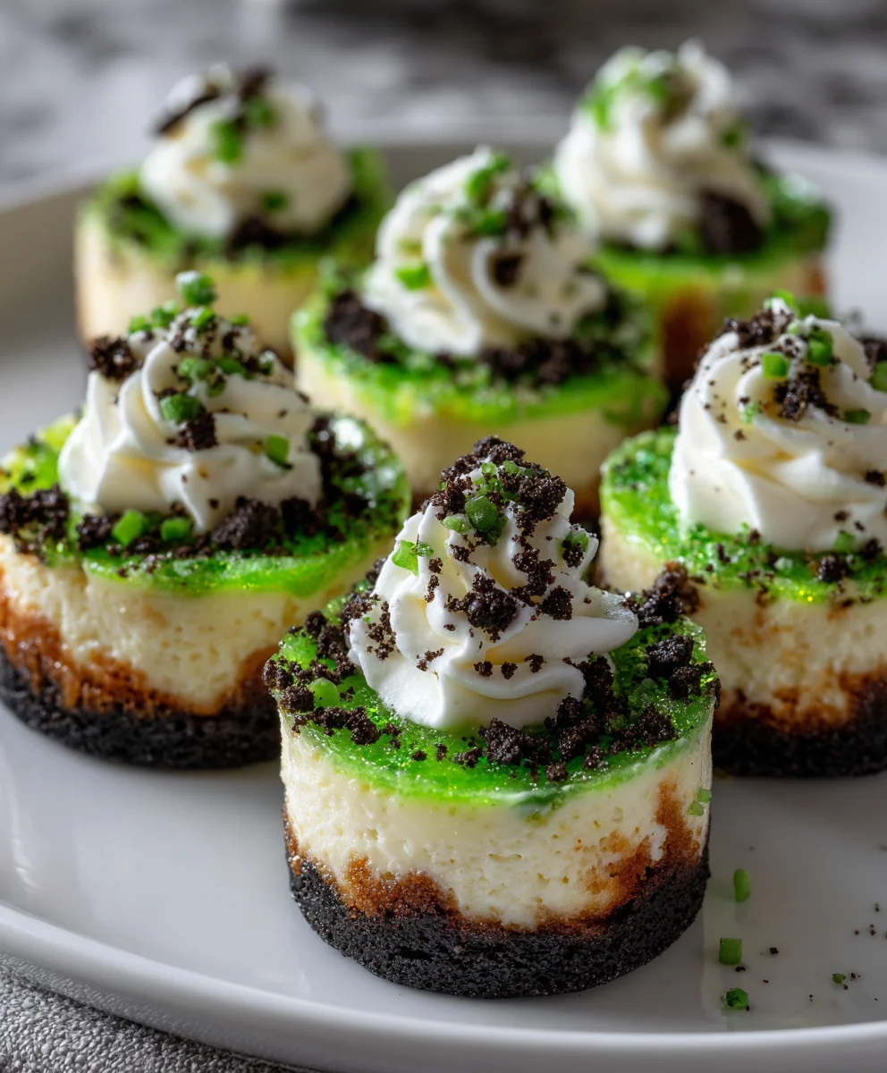 Grinch Mini Cheesecakes – Creamy, Festive & Whoville-Approved Sweetness!
