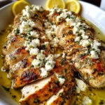 Greek Chicken with Lemon and Feta – Bright, Juicy & Bursting with Mediterranean Flavor!