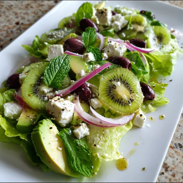 Zesty Kiwi Avocado Feta Salad – A Refreshing, Sweet & Savory Summer Delight!