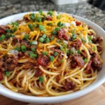 Hearty Cowboy Spaghetti – A Smoky, Cheesy & Bold Twist on a Classic!