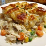 Chicken Cobbler One Pan Dinner – Creamy, Cozy & Comfort-Food Perfect!