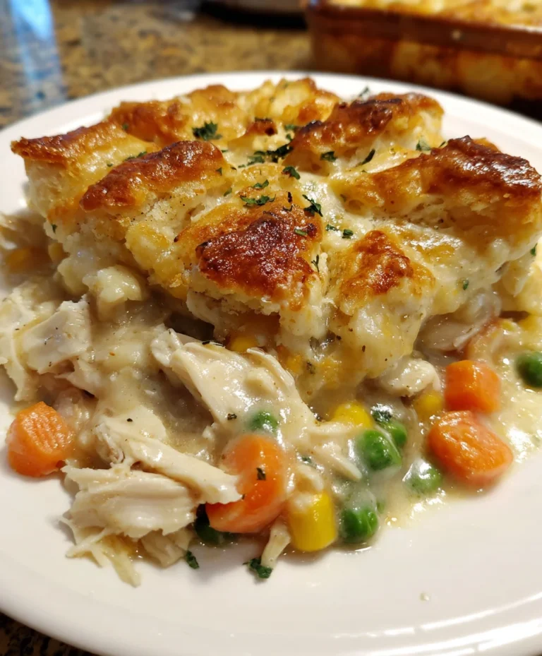 Chicken Cobbler One Pan Dinner – Creamy, Cozy & Comfort-Food Perfect!