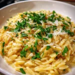 Creamy Garlic Parmesan Orzo – Silky, Cheesy & Comfort in Every Bite!