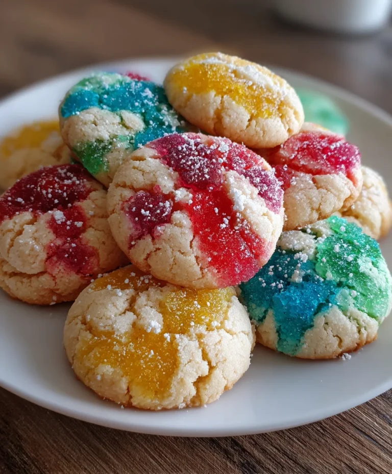 Vibrant Fruity Jello Cookies – Colorful, Soft & Bursting with Flavor!