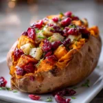Cranberry Apple Twice-Baked Sweet Potatoes – Cozy, Festive & Flavor-Packed!