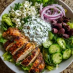 Greek Tzatziki Chicken Salad Bowl – Fresh, Zesty & Protein-Packed!