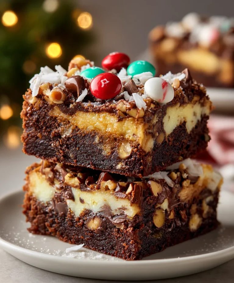 Christmas Magic Layer Brownie Bars – Rich, Festive & Truly Magical!