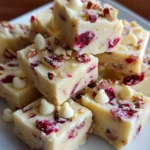 Cranberry Orange Fudge – Creamy, Bright & Festively Delicious!