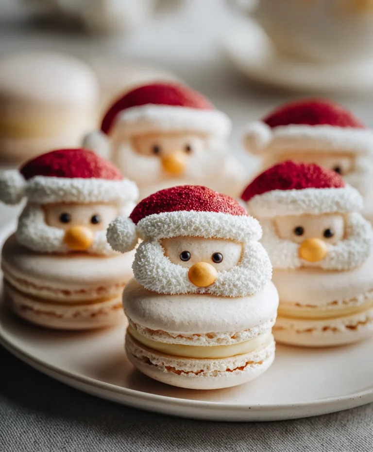 Santa Claus Macarons – Cute, Festive & Melt-in-Your-Mouth Sweet!
