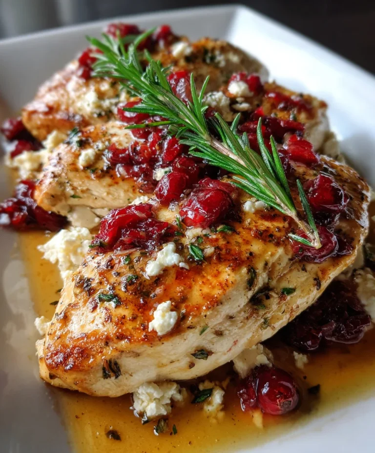 Cranberry Feta Chicken Bake – Sweet, Savory & Comfortingly Elegant!