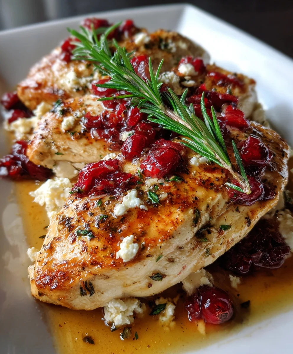 Cranberry Feta Chicken Bake – Sweet, Savory & Comfortingly Elegant!