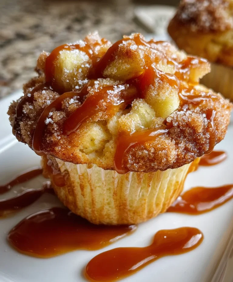 Caramel Apple Fritter Muffins – Warm, Gooey & Bursting with Fall Flavor!