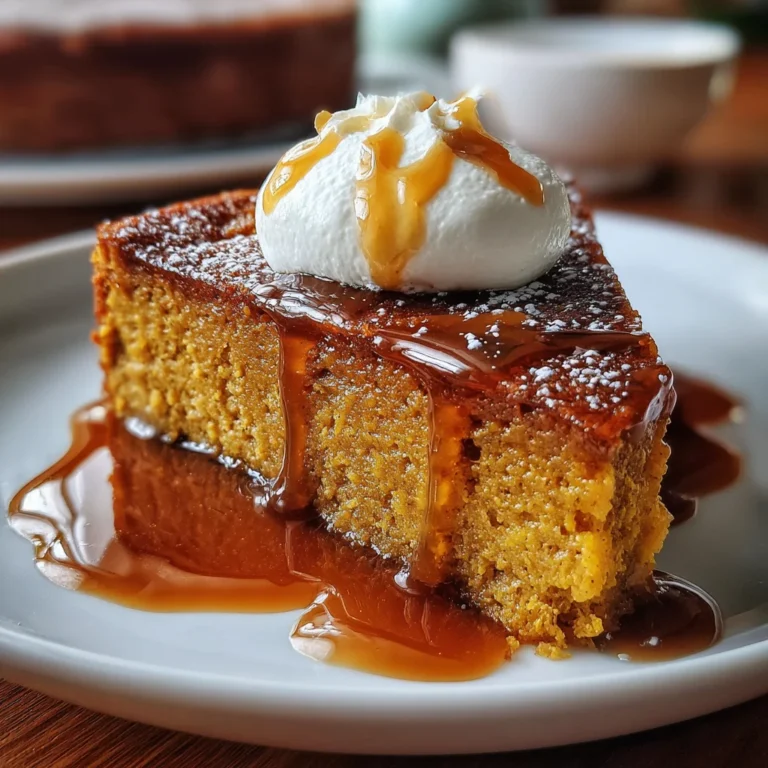 Decadent Pumpkin Spice Gooey Cake – Warm, Buttery & Irresistibly Comforting!