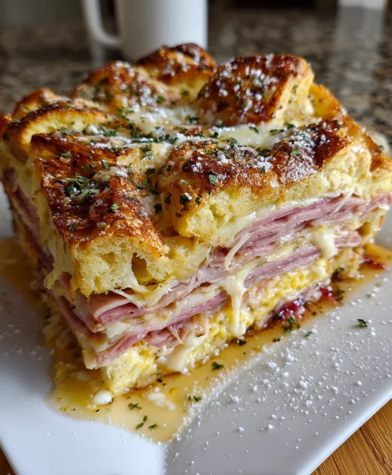 Monte Cristo Breakfast Casserole – Sweet, Savory & Melt-In-Your-Mouth Delicious!