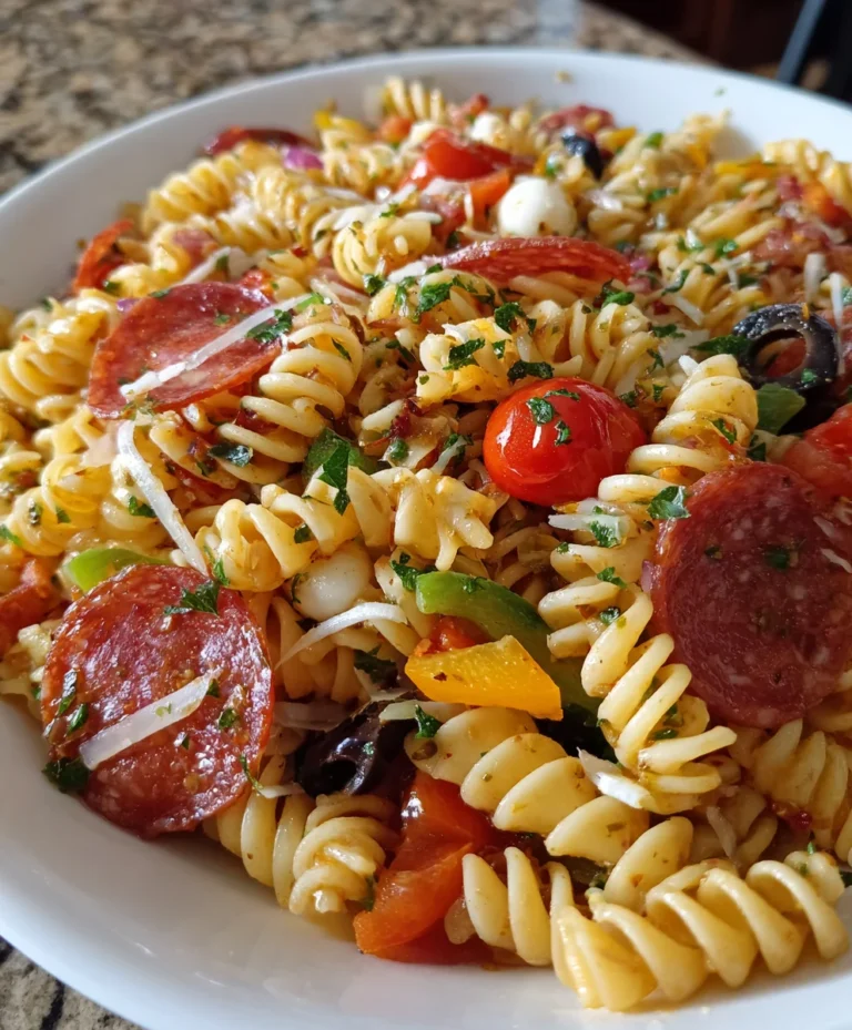 Italian Dressing Pasta Salad – Zesty, Colorful & Bursting with Fresh Flavor!