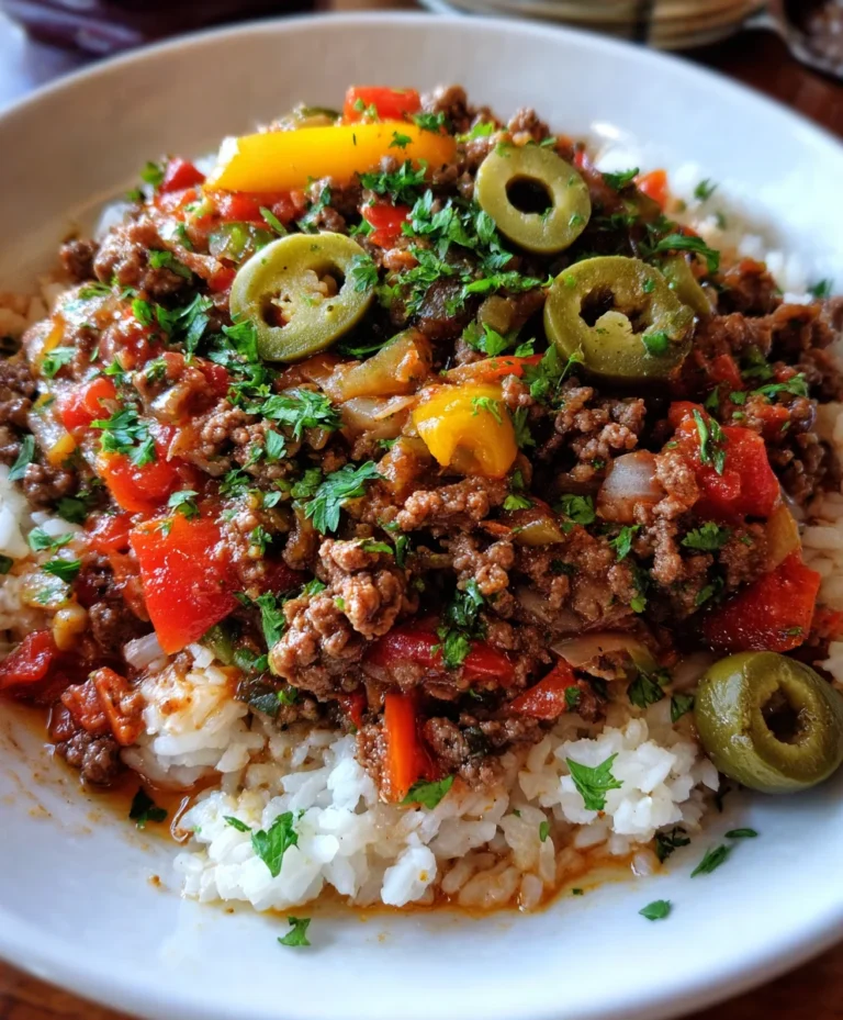 Savory Cuban Picadillo with Rice – Hearty, Sweet & Salty Comfort in a Bowl!