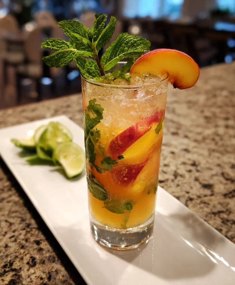 Peach Mojito Cocktail – Sweet, Refreshing & Summer-Perfect!