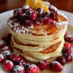 Cranberry Orange Ricotta Pancakes – Fluffy, Zesty & Bursting with Festive Flavor!