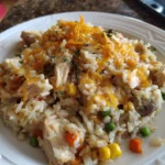 Chicken and Rice Casserole – Creamy, Cozy & Perfect for Busy Nights!
