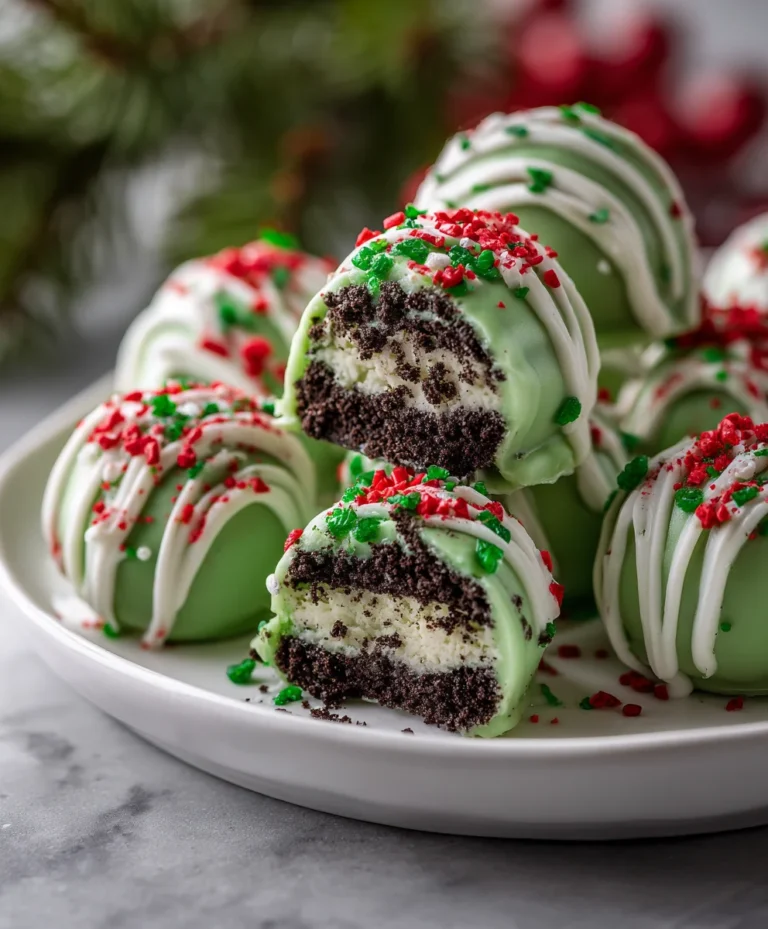 No-Bake Grinch Oreo Truffles – Creamy, Fun & Mischievously Festive!