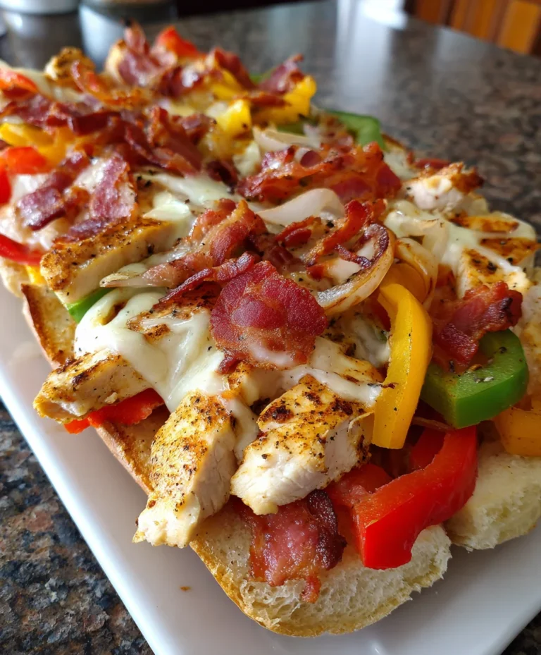 Chicken Bacon Ranch Subs – Cheesy, Savory & Loaded with Flavor!