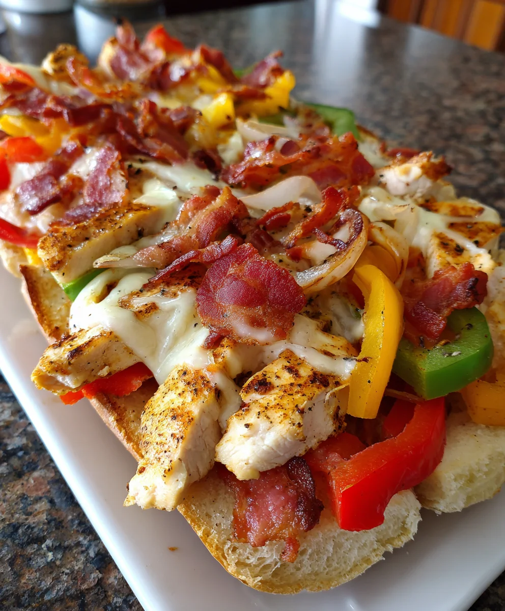 Chicken Bacon Ranch Subs – Cheesy, Savory & Loaded with Flavor!