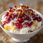 Easy Cranberry Fluff – Light, Creamy & Bursting with Festive Flavor!