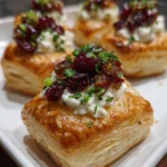 Cranberry Jalapeño Puff Pastries – Sweet, Spicy & Perfectly Flaky!