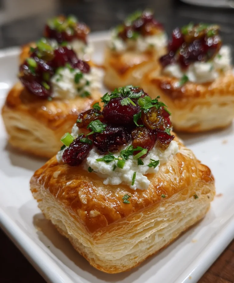 Cranberry Jalapeño Puff Pastries – Sweet, Spicy & Perfectly Flaky!