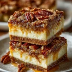 Pecan Pie Cheesecake Bars – Creamy, Nutty & Irresistibly Decadent!