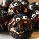 Spooky Black Chocolate Truffles