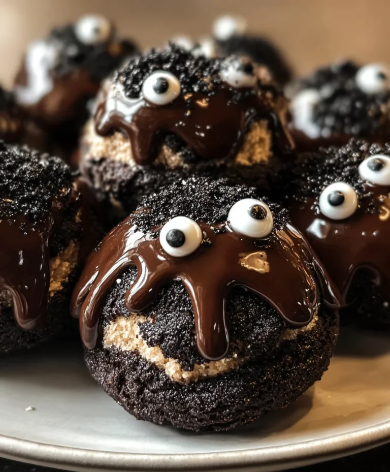 Spooky Black Chocolate Truffles