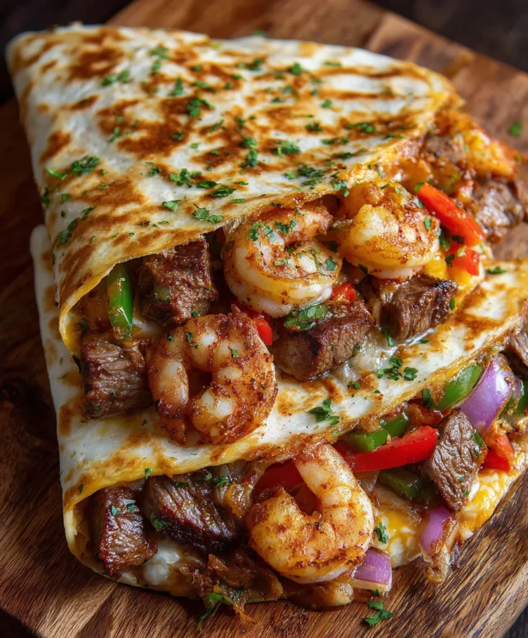 Creole Steak and Shrimp Quesadillas – Spicy, Cheesy & Packed with Bold Flavor!