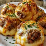 Garlic Parmesan Cheeseburger Bombs – Cheesy, Juicy & Totally Irresistible!