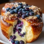 Blueberry Cheesecake Brioche Buns – Soft, Creamy & Bakery-Style Bliss!