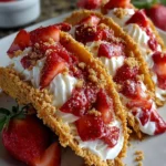 Strawberry Crunch Cheesecake Tacos – Sweet, Creamy & Irresistibly Fun