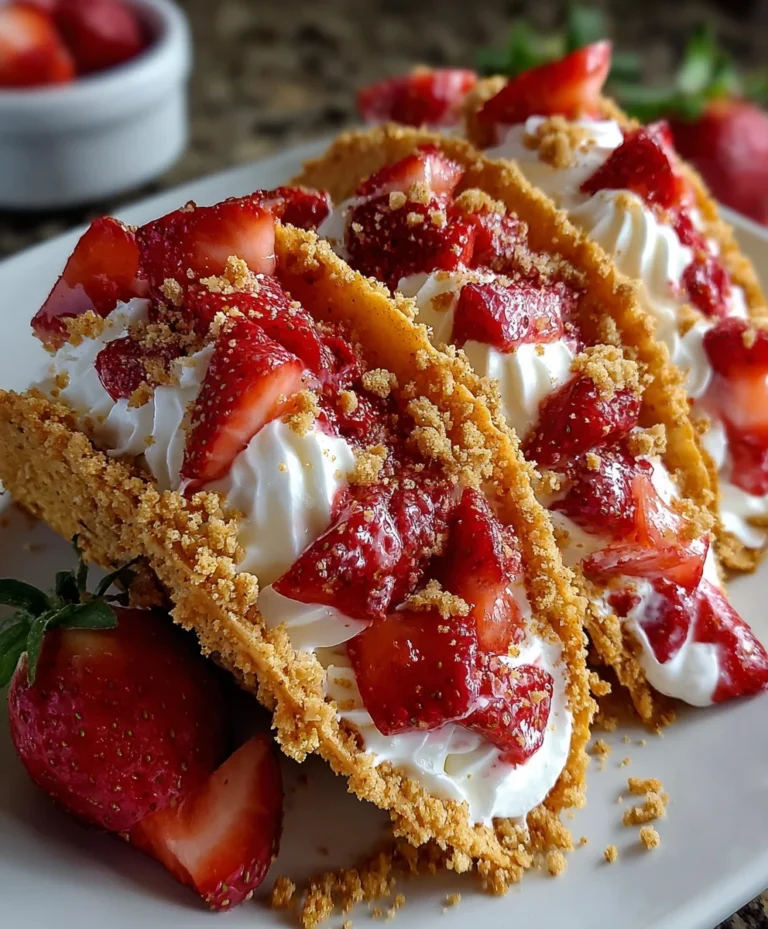Strawberry Crunch Cheesecake Tacos – Sweet, Creamy & Irresistibly Fun