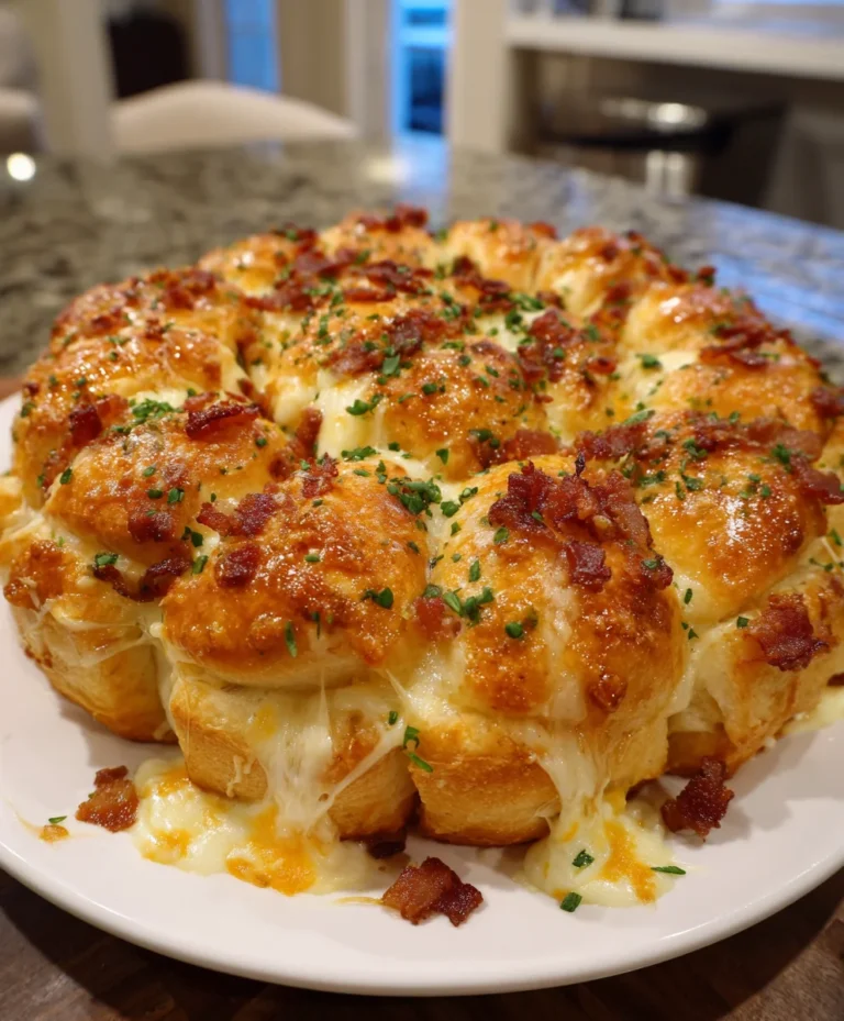 Cheesy Bacon Pull-Apart Twists – Crispy, Savory & Addictively Cheesy!