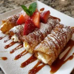 Cheesecake Egg Rolls Dessert – Crispy Outside, Creamy Inside & Totally Addictive!