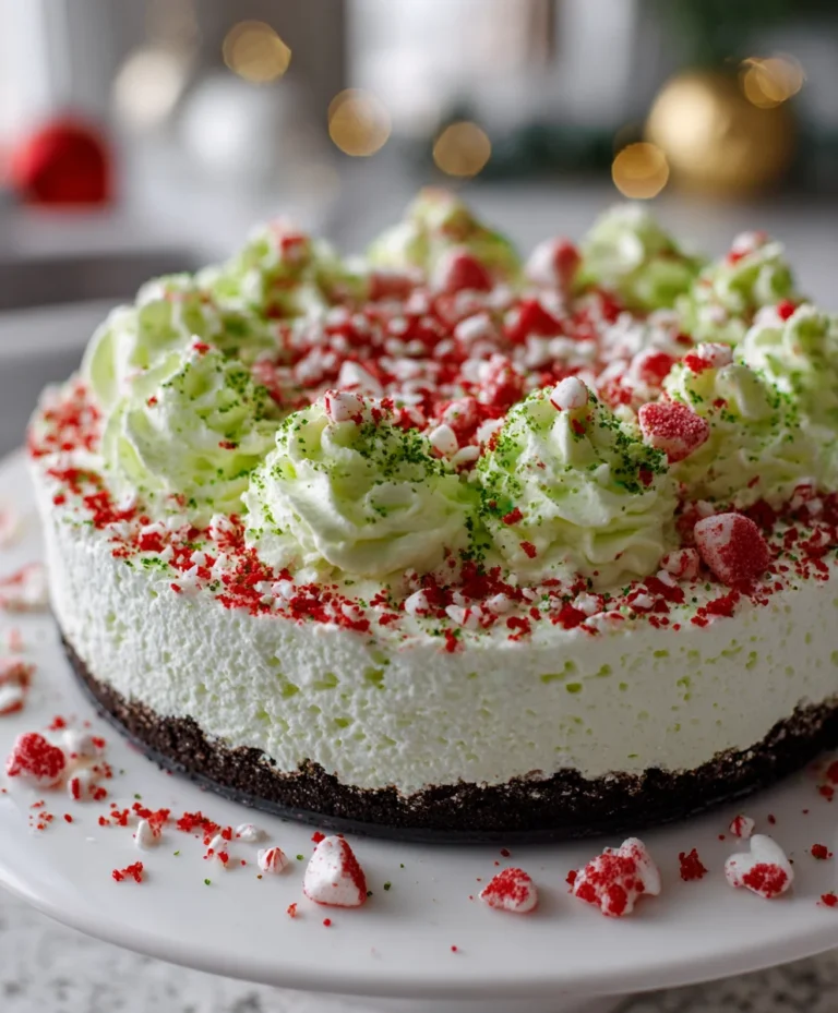 No Bake Grinch Pie – Creamy, Fun & Full of Whoville Holiday Cheer!