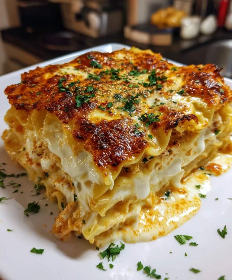 Chicken Lasagna Bake – Creamy, Cheesy & Comfort Food at Its Best!